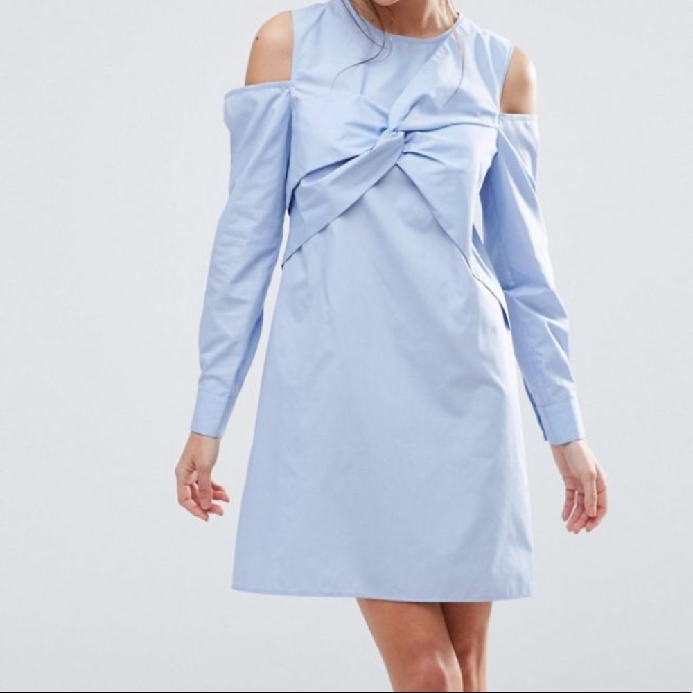 Cold Shoulder  Cotton Dress